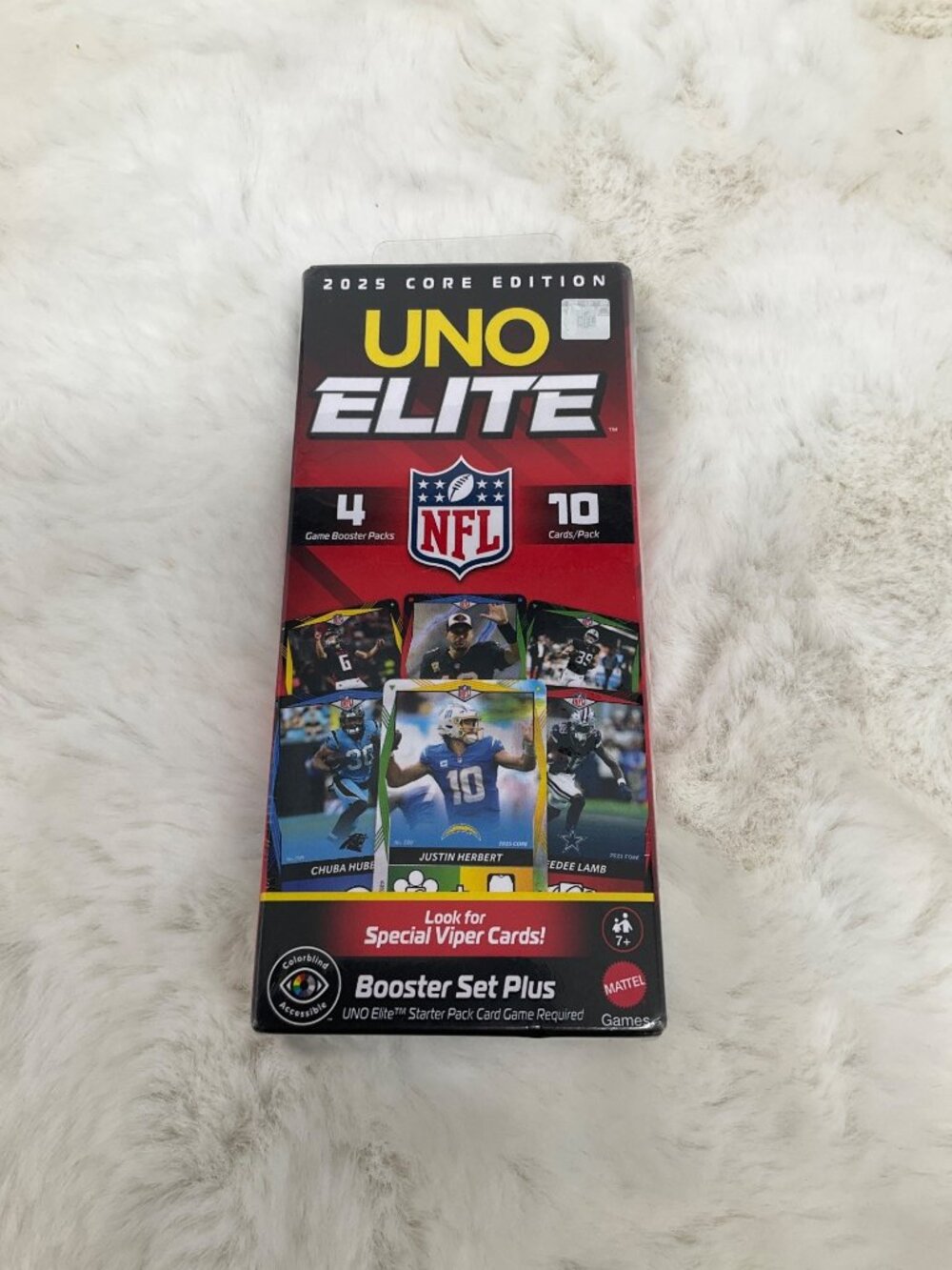 2025 UNO Elite NFL Core Edition Game Booster Set Plus 4 Packs 40 cards New seal - Picture 4 of 5